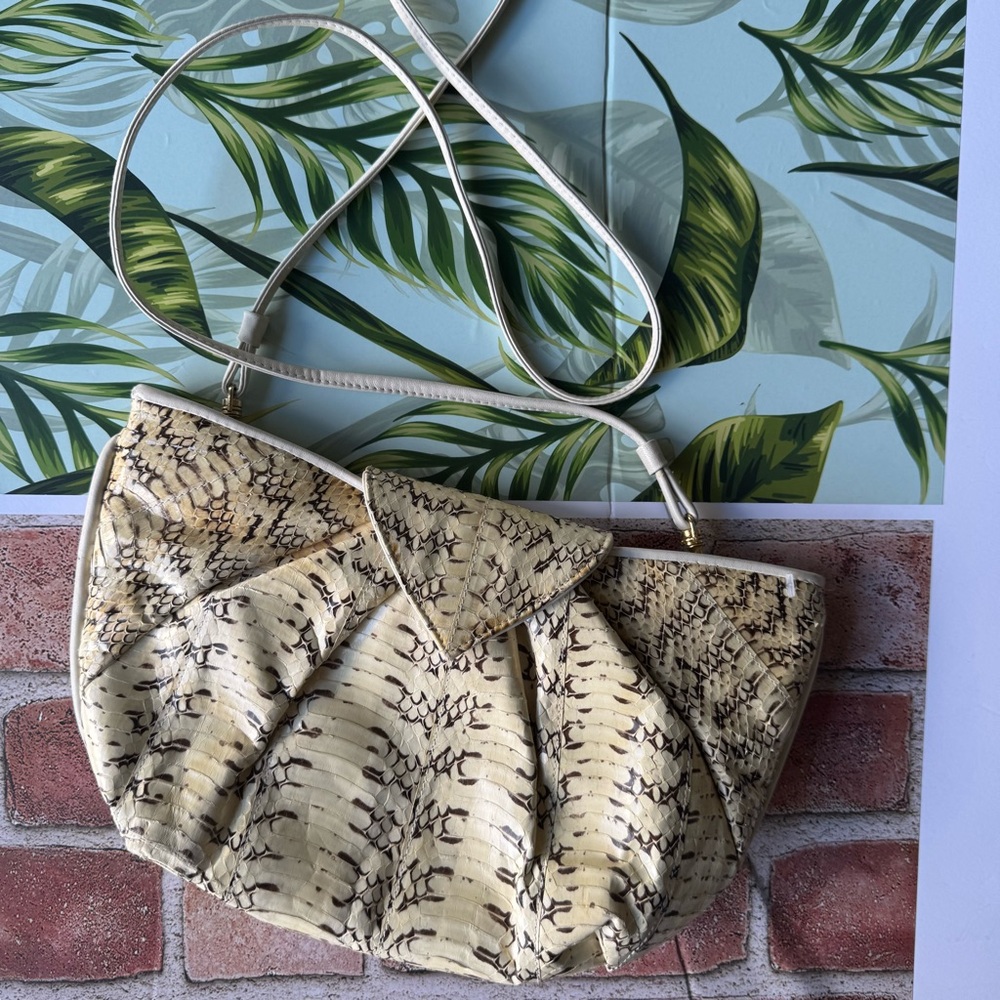 Lyrella vintage Tan and Brown Clutch